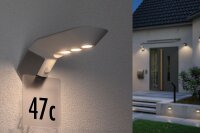 Paulmann Aussenleuchte Solar Wandleuchte Soley IP44 3000K 100 lumen Bewegungsmelder Weiß