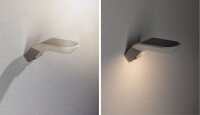 Paulmann Aussenleuchte Solar Wandleuchte Soley IP44 3000K 100 lumen Bewegungsmelder Weiß