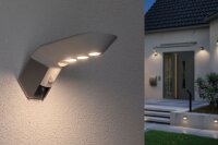 Paulmann Aussenleuchte Solar Wandleuchte Soley IP44 3000K 100 lumen Bewegungsmelder Weiß
