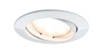 Paulmann SmartHome Bluetooth Goal Einbauleuchten LED 1x5,8W dimmbar schwenkbar 230/24V 51mm Weiß m/Alu Zink 50006.01