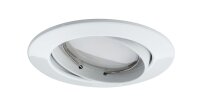 Paulmann SmartHome Bluetooth Goal Einbauleuchten LED 1x5,8W dimmbar schwenkbar 230/24V 51mm Weiß m/Alu Zink 50006.01