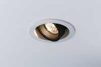 3x  Paulmann Premium Einbauleuchtenn Daz rund dimmbar schwenkbar 8W LED 230V GU10 Weiß m./Schw. 926.81.3.LED 2700K