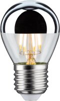 LED Tropfen Kopfspiegel 360 lumen E27 2700K 4,8W 230V silber