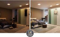 WallCeiling Carpo LEDPanel WarmDim 225mm 13W Weiß matt 230V Metall