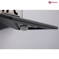 Outdoor Solar bel. Hausnummer Yoko IP44 3000K 150 lumen Bewegungsmelder Anthrazit mit Sensor Anthrazit