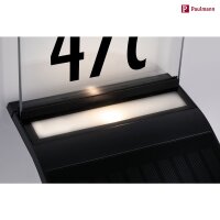 Outdoor Solar bel. Hausnummer Yoko IP44 3000K 150 lumen Bewegungsmelder Anthrazit mit Sensor Anthrazit