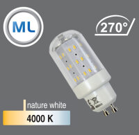 MILI LED Leuchtmittel 4W GU10 Warmweiss oder Neutralweiß 420 lumen Zylinder Form wie 40W