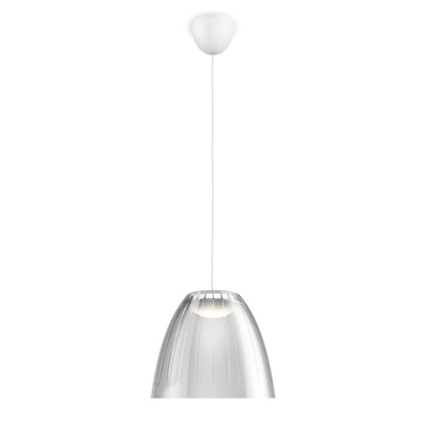 409048716 Philips myLiving LED Pendelleuchte Tenuto Hellgrau 4,5W Warmweiß