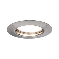 Paulmann Einbauleuchten Set rund starr LED 9x4,5W 230V Eisen gebürstet/Metall 9x340Lumen