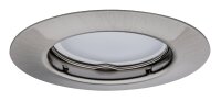 Paulmann Einbauleuchten Set rund starr LED 9x4,5W 230V Eisen gebürstet/Metall 9x340Lumen