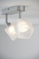4 x Paulmann Lampenschirm Öffnung ca. 3,3 cm Quad Satin eckig Glas Ersatzglas, Schirm, Ersatzschirm