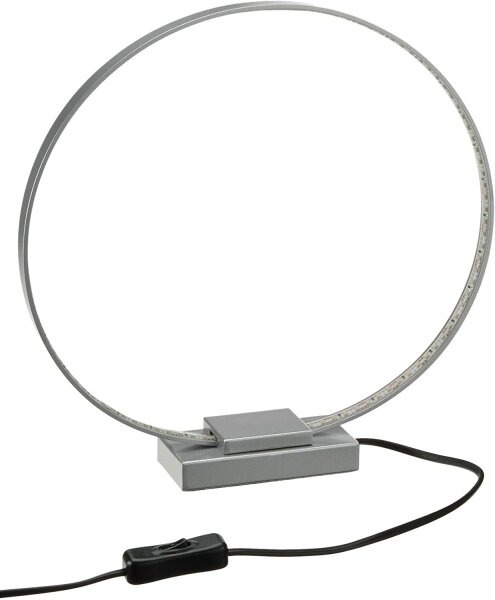 7,5W LED Action Tischleuchte Kristal Rund silber 660 Lumen incl. Lamp: 1x LED  3000K warmweiß