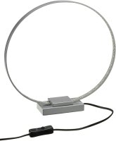 7,5W LED Action Tischleuchte Kristal Rund silber 660...