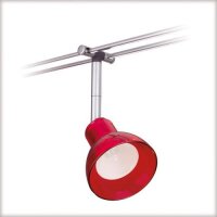 Paulmann Halogen Schienenspot Chili Rot 4er Set 35W Chrom...