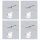 Paulmann Halogen Seilspot 4er Set 35W Chrom Glas weiß satiniert GU5,3 warmweiß
