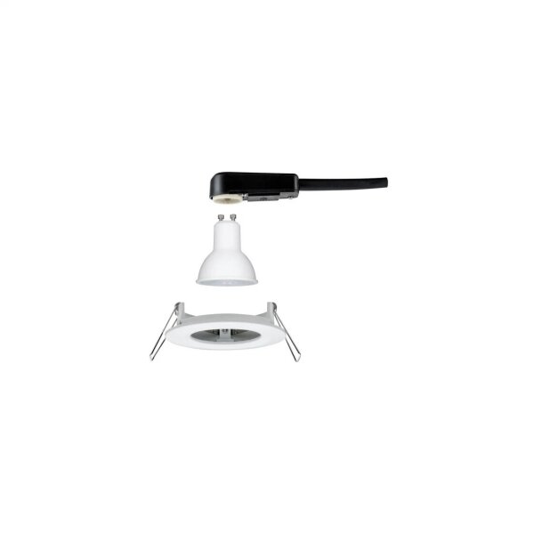 Paulmann Einbauleuchten LED 92982 3-Stufen dimmbar IP44 rund 6,6W 4000K weiß matt