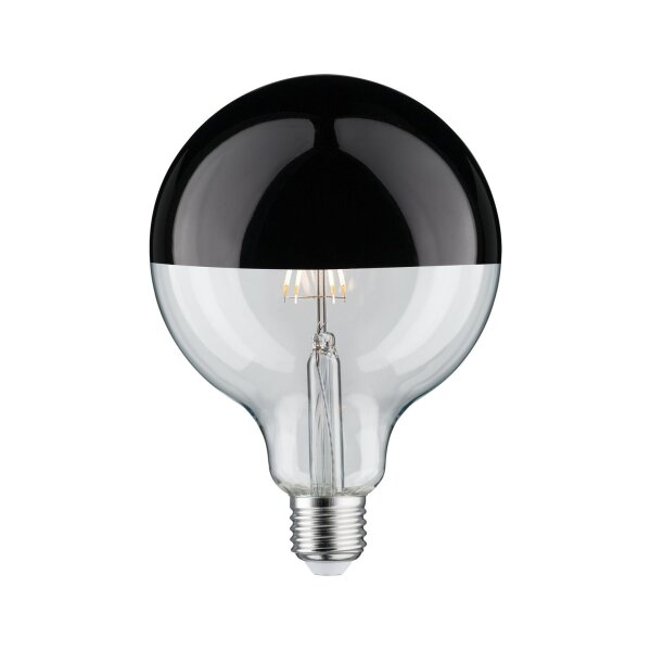 Paulmann LED Globe 28680 E27 6,5W 2700K Warmweiß Kopfspiegel schwarzchrom