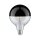 Paulmann LED Globe 28680 E27 6,5W 2700K Warmweiß Kopfspiegel schwarzchrom