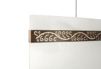 Philips Pendelleuchten Esstischlampe Bronze Glas Satiniert inkl 3x E27 LED Leuchtmittel in warmweiß - ergibt 3x 40W Licht