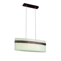 Philips Pendelleuchten Esstischlampe Bronze Glas Satiniert inkl 3x E27 LED Leuchtmittel in warmweiß - ergibt 3x 40W Licht