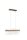 Philips Pendelleuchten Esstischlampe Bronze Glas Satiniert inkl 3x E27 LED Leuchtmittel in warmweiß - ergibt 3x 40W Licht
