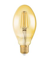 6x OSRAM Vintage 1906 E27 OVAL Filament LED Lampe 4,5W 470Lm 2500K Warmweiß wie 40W entspricht 40W