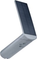 4x Outdoor Solar Wandleuchte Ilias IP44 3000K 100 lumen Bewegungsmelder Alugrey