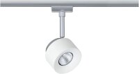 Paulmann URail LED Schienenspot Pane Einzelspot 400 lumen 7,4W 2700K dimmbar 230V Weiß Chrom matt 95374 entspricht 50W Licht