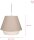 48093 Pauleen Noble Delight Pendelleuchte max20W E27 Grau Stoff
