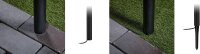 Paulmann LED Poller Außenleuchte Flarea IP65 3,1W Schwarz Aluminium 3000K 20-60cm