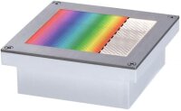 Paulmann Zigbee Aussenleuchte Boden Einbauleuchten Brick IP67 RGBW Metall 80lm 230V