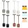 LED-Akku-Tischleuchte 2er-Set, verschiedene Farben, dimmbar, Farbtemperaturwechsel, aufladbar USB-C