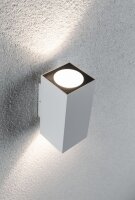 Paulmann Flame LED Außenwandleuchte Up & Down Weiß IP44 2x3,5W 3000K Aluminium Wandlampe 230V
