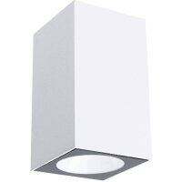 Paulmann Flame LED Außenwandleuchte Up & Down Weiß IP44 2x3,5W 3000K Aluminium Wandlampe 230V