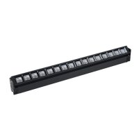MRail 230V Schienensystem in Schwarz GU10 Spots Komponenten Stangensystem austauschbare LED Leuchtmittel  Schwarz