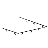 MRail Set 6 Meter gerade/ L / U Form + inkl. 8 Spots Schwarz