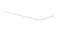 MRail Set 2 Meter L-Form + inkl. 4 Spots Weiß