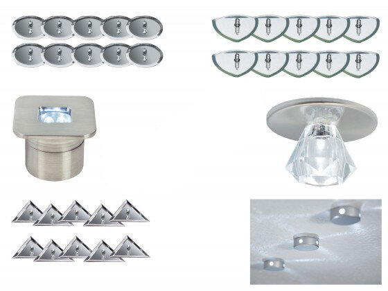 Paulmann Star Line Sternenhimmel LED Einbauleuchtenn Halogen Lampen Komplett Set