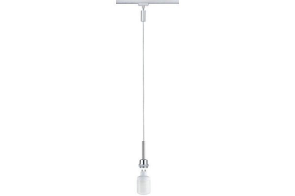 Paulmann URail Schienensystem DecoSystems Sparlampe Pendel Blanko 1x9W GU10 230V Metall Chrom