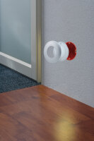 989.88 Wand Einbauleuchten LED IP65 1x 0,25W 230V 84mm Chrom matt/Opal/Kunststoff 60mm Einbaudose 98988